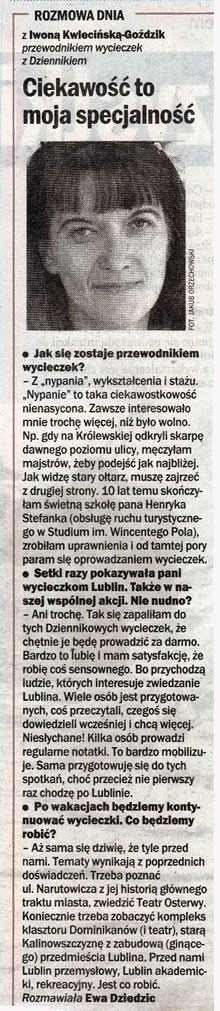 Wywiad z Iwoną Kwiecińską - Goździk